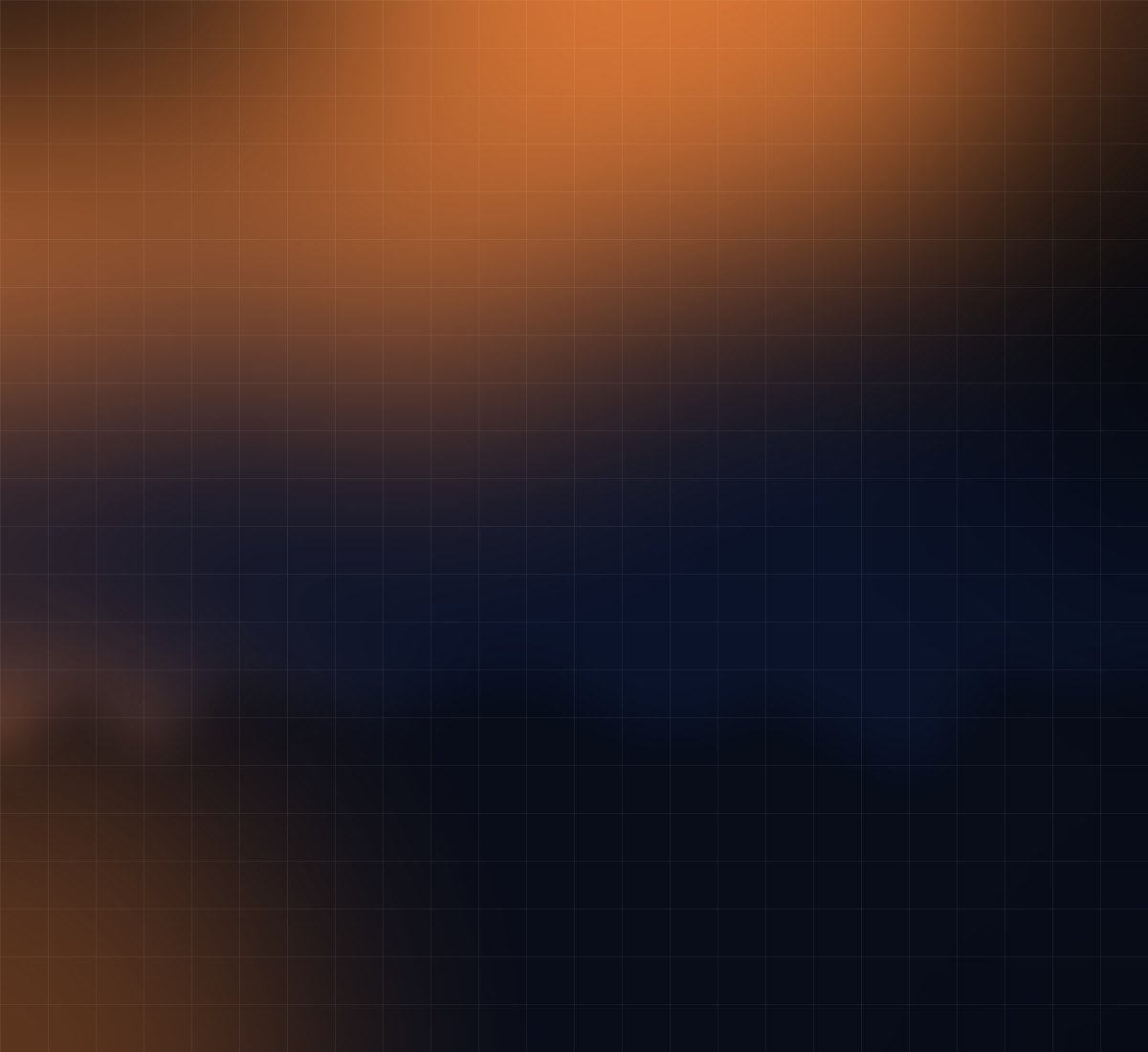 Orange glowing grid